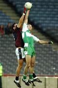 26 October 2007; Finian Hanley, AIB Group, in action against Dermot Earley, Defence Forces. 25th Anniversary Annual Representative Football Match, AIB Group v Defence Forces, Croke Park, Dublin. Picture credit: Pat Murphy / SPORTSFILE