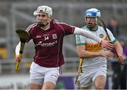 25 January 2015; Jason Flynn, Galway, in action against Stephen Egan, Offaly. Bord na Mona Walsh Cup Group 4, Round 3, Offaly v Galway, O'Connor Park, Tullamore, Co. Offaly. Picture credit: Matt Browne / SPORTSFILE