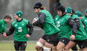29 January 2015; Ireland's Iain Henderson during squad training. Carton House, Maynooth, Co. Kildare. Picture credit: Stephen McCarthy / SPORTSFILE