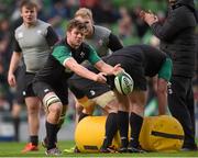 30 January 2015; Ireland's Jordi Murphy during squad training at the Aviva Stadium, Lansdowne Road, Dublin. Picture credit: Stephen McCarthy / SPORTSFILE