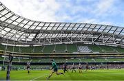 30 January 2015; Ireland's Conor Murray during squad training at the Aviva Stadium, Lansdowne Road, Dublin. Picture credit: Stephen McCarthy / SPORTSFILE