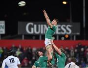 30 January 2015; Dominic Ryan, Ireland Wolfhounds, takes possession of the ball from a lineout. Ireland Wolfhounds v England Saxons, International Friendly. Irish Independent Park, Cork.  Picture credit: Matt Browne / SPORTSFILE