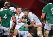 30 January 2015; Sam Burgess, England Saxons, is tackled by Richardt Strauss, Ireland Wolfhounds. Ireland Wolfhounds v England Saxons, International Friendly. Irish Independent Park, Cork.  Picture credit: Matt Browne / SPORTSFILE