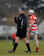 29 January 2015; Referee Brian Gavin. Independent.ie Fitzgibbon Cup, Group A, Round 1, DCU v Cork IT. Dublin City University, Dublin. Picture credit: Piaras Ó Mídheach / SPORTSFILE