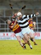 31 January 2015: Liam Blanchfield, St Kieran's College, in action against Cathal McCraith, Kilkenny CBS. Leinster Post Primary Schools Senior Hurling A, Quarter-Final, Kilkenny CBS v St Kieran's College. Nowlan Park, Kilkenny. Picture credit: Pat Murphy / SPORTSFILE
