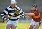 31 January 2015; Liam Blanchfield, St Kieran's College, in action against Cathal MacCraith, Kilkenny CBS. Leinster Post Primary Schools Senior Hurling A, Quarter-Final, Kilkenny CBS v St Kieran's College. Nowlan Park, Kilkenny. Picture credit: Pat Murphy / SPORTSFILE