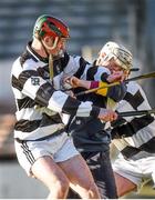 31 January 2015: Seamus O Broin, Kilkenny CBS, in action against Ray Lahart, St Kieran's College. Leinster Post Primary Schools Senior Hurling A, Quarter-Final, Kilkenny CBS v St Kieran's College. Nowlan Park, Kilkenny. Picture credit: Pat Murphy / SPORTSFILE