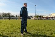 1 February 2015; Cavan manager Terry Hyland looks on at his team during their pre-match warm-up. Allianz Football League, Division 2, Round 1, Roscommon v Cavan. Kiltoom, Co. Roscommon. Picture credit: Barry Cregg / SPORTSFILE