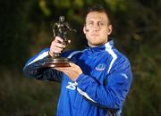 24 October 2007; Drogheda United striker Guy Bates after being presented with the eircom / Soccer Writers Association of Ireland Player of the Month Award for September. Mosney, Co. Meath. Picture credit: Pat Murphy / SPORTSFILE  *** Local Caption ***