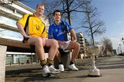 25 October 2007; Ulster captain Dick Clerkin, left, and Munster captain Tom O'Sullivan at the launch of the 2007 M Donnelly Inter-Provincial Championships Football Final which will take place in Croke Park on Saturday, the 27th October 2007. Clarion Hotel Dublin, IFSC, Dublin. Picture credit: Matt Browne / SPORTSFILE  *** Local Caption ***
