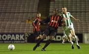 26 October 2007; Darren Mansaram, Bohemians, in action against Colin Healy, Cork City. FAI Ford Cup Semi-Final, Bohemians v Cork City, Dalymount Park, Dublin. Picture credit: David Maher / SPORTSFILE