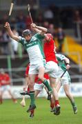 28 October 2007; Michael Fennelly, Ballyhale Shamrocks, in action against Damien Maher, St Martin's Muckalee. Kilkenny County Hurling Championship Final, Ballyhale Shamrocks v St Martin's Muckalee, Nowlan Park, Kilkenny. Picture credit; Brian Lawless / SPORTSFILE