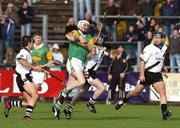 28 October 2007; Malachy Molloy, Dunloy, in action against Aaron McCloskey, Kevin Lynch's. AIB Ulster Senior Hurling Championship Final, Dunloy v Kevin Lynch's, Casement Park, Belfast, Co. Antrim. Picture credit: Oliver McVeigh / SPORTSFILE