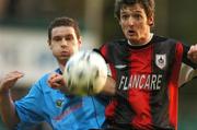 28 October 2007; Dave Mooney, Longford Town, in action against Alan McNally, UCD. FAI Ford Cup semi-final, UCD v Longford Town, Belfield Park, UCD, Dublin. Picture credit; David Maher / SPORTSFILE