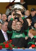 28 October 2007; Nemo Rangers captain Niall Geary lifts the cup. Cork Club Football Championship Final, Nemo Rangers v Ilen Rovers, Paric Ui Chaoimh, Cork. Picture credit; Matt Browne / SPORTSFILE