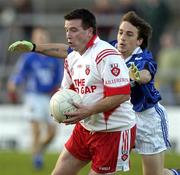 28 October 2007; Tommie Joyce, Killererin, in action against Sean Hehir, Milltown. Galway Club Football Championship Final, Miltown v Killererin, Pearse Stadium, Galway. Picture credit; Ray Ryan / SPORTSFILE