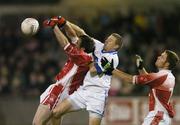29 October 2007; Tomas Quinn, St Vincent's, in action against Declan Cahill and Peadar Andrewss, St Brigid's. Dublin Club Football Championship Final, St Vincent's v St Brigid's, Parnell Park, Dublin. Picture credit; Ray Lohan / SPORTSFILE