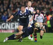 26 October 2007; David Humphreys, Ulster, in action against Chris Whitaker, Leinster. Magners League, Ulster v Leinster, Ravenhill, Belfast, Co. Antrim. Picture credit; Oliver McVeigh / SPORTSFILE
