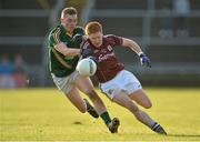 1 February 2015; Adrian Varley, Galway, in action against Conor McGill, Meath. Allianz Football League Division 2 Round 1, Galway v Meath. Pearse Stadium, Galway. Picture credit: Ray Ryan / SPORTSFILE