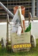 1 February 2015; The cart which carries the sideline flags. Allianz Football League, Division 1, Round 1, Kerry v Mayo. Fitzgerald Stadium, Killarney, Co. Kerry.  Picture credit: Brendan Moran / SPORTSFILE