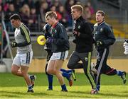 1 February 2015; Tommy Walsh, Kerry, warms up with his team-mates ahead of the game. Allianz Football League, Division 1, Round 1, Kerry v Mayo. Fitzgerald Stadium, Killarney, Co. Kerry.  Picture credit: Brendan Moran / SPORTSFILE