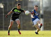 1 February 2015; Jack McGuire, Kerry, in action against Jason Doherty, Mayo. Allianz Football League, Division 1, Round 1, Kerry v Mayo. Fitzgerald Stadium, Killarney, Co. Kerry.  Picture credit: Brendan Moran / SPORTSFILE