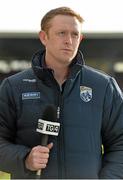 1 February 2015; Colm Cooper, Kerry, during an interview with TG4. Allianz Football League, Division 1, Round 1, Kerry v Mayo. Fitzgerald Stadium, Killarney, Co. Kerry.  Picture credit: Brendan Moran / SPORTSFILE