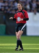 2 February 2015; Referee Helen O'Reilly. Bank of Ireland Leinster Schools Junior Cup, 1st Round, Terenure College v The King's Hospital. Donnybrook Stadium, Donnybrook, Dublin. Picture credit: Barry Cregg / SPORTSFILE