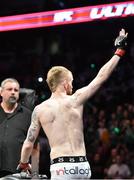 18 January 2015; Paddy Holohan enters the octagon ahead of his bout against Shane Howell. UFC Fight Night, TD Garden, Boston, Massachusetts, USA. Picture credit: Ramsey Cardy / SPORTSFILE