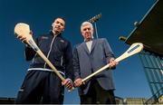 3 February 2015; Dublin senior hurler Michael Carton, left, and manager Ger Cunningham at the unveiling of Ballygowan and Energise Sport as the new Official Hydration Partners of Dublin GAA in a three year deal. Parnell Park, Dublin. Photo by Sportsfile