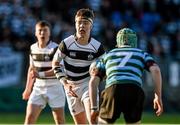 3 February 2015; Ruadhán Byron, Belvedere College, is tackled by Ethan Baxter, St Gerard's School. Bank of Ireland Leinster Schools Junior Cup, 1st Round, Belvedere College v St Gerard's School, Donnybrook Stadium, Donnybrook, Dublin. Picture credit: Barry Cregg / SPORTSFILE