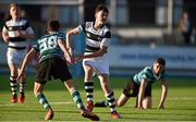 3 February 2015; Ted Walsh, Belvedere College, is tackled by John Meagher, St Gerard's School. Bank of Ireland Leinster Schools Junior Cup, 1st Round, Belvedere College v St Gerard's School, Donnybrook Stadium, Donnybrook, Dublin. Picture credit: Barry Cregg / SPORTSFILE