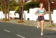 29 October 2007; Lucy Brennan, from Sligo, in action, on the Milltown Road, during the adidas Dublin City Marathon 2007, Merrion Square, Dublin. Picture credit: Stephen McCarthy / SPORTSFILE