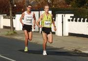 29 October 2007; Serhiy Zachepa, left, and Dmytro Osadchy, both from Ukraine, in action, on the Milltown Road, during the adidas Dublin City Marathon 2007, Merrion Square, Dublin. Picture credit: Stephen McCarthy / SPORTSFILE
