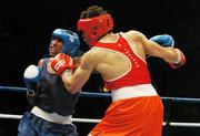 30 October 2007; Darren Sutherland, right, Dublin, Ireland, in action against Alfonso Blanco, Venezuela. AIBA World Boxing Championships Chicago 2007, Middle 75 kg, Darren Sutherland.v.Alfonso Blanco, University of Illinois, Chicago Pavilion, Chicago, USA. Picture credit: David Maher / SPORTSFILE