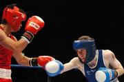 31 October 2007; Paddy Barnes, right, Belfast, Northern Ireland, in action against Kenji Ohkubo, Japan. AIBA World Boxing Championships Chicago 2007, Light Fly 48 kg, Paddy Barnes.v.Kenji Ohkubo, University of Illinois, Chicago Pavilion, Chicago, USA. Picture credit: David Maher / SPORTSFILE