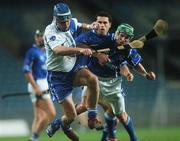 27 October 2007; Seamus Hickey, Munster, in action against Richie Murray, Connacht. M. Donnelly Inter-Provincial Hurling Championships Final, Munster v Connacht, Croke Park, Dublin. Picture credit: Caroline Quinn / SPORTSFILE *** Local Caption ***