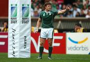 30 September 2007; Brian O'Driscoll, Ireland. 2007 Rugby World Cup, Pool D, Ireland v Argentina, Parc des Princes, Paris, France. Picture credit; Brendan Moran / SPORTSFILE