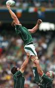 30 September 2007; Paul O'Connell, Ireland. 2007 Rugby World Cup, Pool D, Ireland v Argentina, Parc des Princes, Paris, France. Picture credit; Brendan Moran / SPORTSFILE