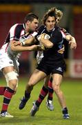 2 November 2007; Bernado Stortoni, Glasgow Warriors, in action against Andrew Trimble, right, and Ryan Caldwell, Ulster. Magners League, Glasgow Warriors v Ulster, Firhill, Glasgow, Scotland. Picture credit: Dave Gibson / SPORTSFILE