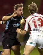 2 November 2007; Fergus Thomson, Glasgow Warriors, in action against Andrew Trimble, Ulster. Magners League, Glasgow Warriors v Ulster, Firhill, Glasgow, Scotland. Picture credit: Dave Gibson / SPORTSFILE