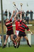 4 November 2007; Michael Molumphy, Ballyduff Upper, in action against Fergal Hartley, left, and Tommy Power, Ballygunner. Waterford Senior Hurling Championship Final, Ballygunner v Ballyduff Upper, Walsh Park, Waterford. Picture credit; Brian Lawless / SPORTSFILE