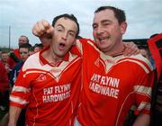 4 November 2007; Ballyduff Upper players Brian Kearney, left, and Mike Drislane, celebrate after the match. Waterford Senior Hurling Championship Final, Ballygunner v Ballyduff Upper, Walsh Park, Waterford. Picture credit; Brian Lawless / SPORTSFILE