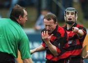 4 November 2007; Rory O'Sullivan, Ballygunner, reacts to a decision by referee Michael Wadding. Waterford Senior Hurling Championship Final, Ballygunner v Ballyduff Upper, Walsh Park, Waterford. Picture credit; Brian Lawless / SPORTSFILE