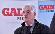 4 February 2015; Diarmuid Devereux, Chairman of the Wexford County Board, during the Wexford GAA 2015 Glanbia Agri / Gain sponsorship launch. Wexford Park, Wexford. Picture credit: Matt Browne / SPORTSFILE