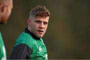 5 February 2015; Ireland's Ian Madigan during squad training. Carton House, Maynooth, Co. Kildare. Picture credit: Brendan Moran / SPORTSFILE