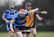 5 February 2015; Colm O Croinin, UCD, in action against Shane Murphy, DCU. Independent.ie Fitzgibbon Cup, Group A, Round 2, UCD v DCU. University College Dublin, Dublin. Picture credit: Pat Murphy / SPORTSFILE