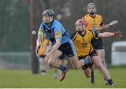 5 February 2015; Jack O'Connor, UCD, in action against Gavin Bailley, DCU. Independent.ie Fitzgibbon Cup, Group A, Round 2, UCD v DCU. University College Dublin, Dublin. Picture credit: Cody Glenn / SPORTSFILE