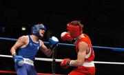 31 October 2007; Eric Donovan, left, Athy, Co. Kildare, in action against Domenico Valentino, Italy. AIBA World Boxing Championships Chicago 2007, Light 60 kg, Eric Donovan.v. Domenico Valentino, University of Illinois, Chicago Pavilion, Chicago, USA. Picture credit: David Maher / SPORTSFILE