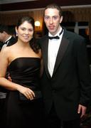 2 November 2007; At the 2007 Opel GPA Player of the Year Awards were Dublin footballer Barry Cahill with Suzie McGuinness. Gaelic Player Assoication Awards, Citywest Hotel, Conference, Leisure & Golf Resort, Saggart, Co. Dublin. Picture credit: Brendan Moran / SPORTSFILE  *** Local Caption ***